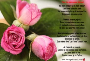 poeme d'amour romantique