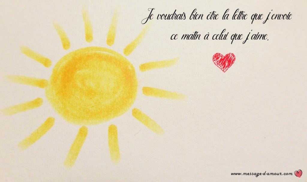 Matin amour message Message d'amour