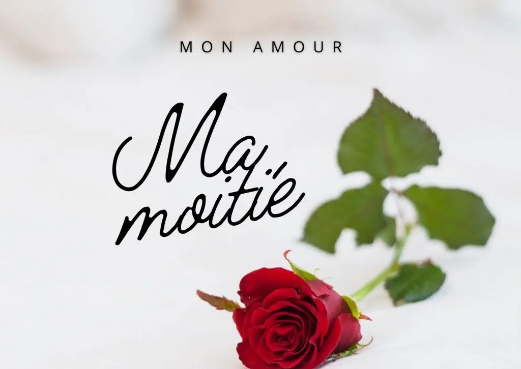 mon amour ma moitié