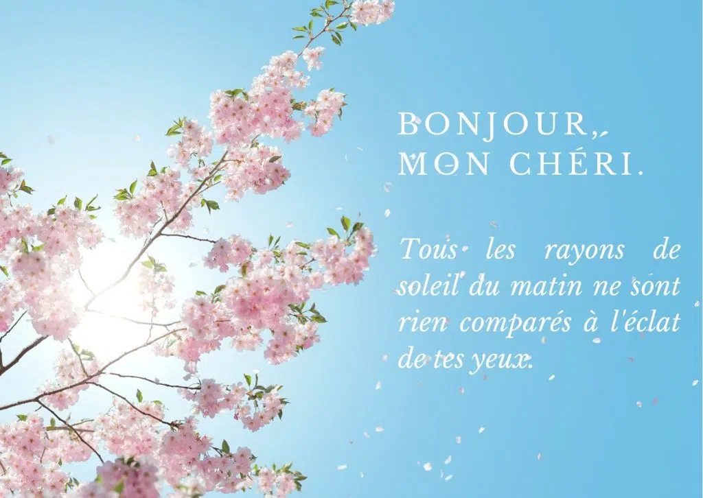 Message mignon au réveil